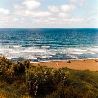 Wellen am Strand auf den Azoren
